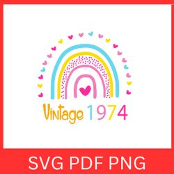 Vintage 1974 Retro Svg | VINTAGE 1974 SVG DESIGN | Vintage 1974 Sublimation Designs | Printable Art | Digital Download