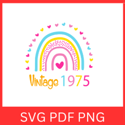 Vintage 1975 Retro Svg | VINTAGE 1975 SVG DESIGN | Vintage 1975 Sublimation Designs | Printable Art | Digital Download