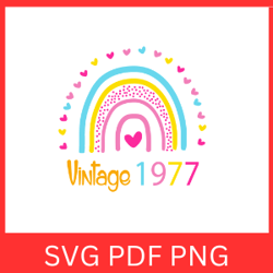 Vintage 1977 Retro Svg | VINTAGE 1977 SVG DESIGN | Vintage 1977 Sublimation Designs | Printable Art | Digital Download