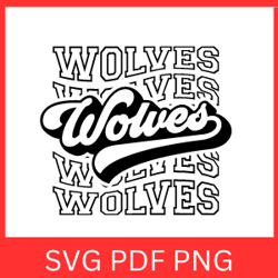 Wolves Echo Svg |   Wolves Football Svg | Wolves Svg | Wolves Mascot Svg | Wolves Vibes Svg | Wolves Vibes Svg