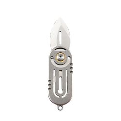Multifunctional titanium alloy mini knife portable key chain bottle opener self-defense knife