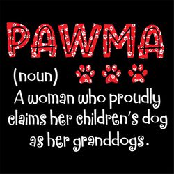 Pawma Noun Svg, Family Svg, Pawma Svg, Noun Svg, Pawma Meanings Svg, Dogs Paw Svg, Granddogs Svg, Mom Gift Svg, Holiday