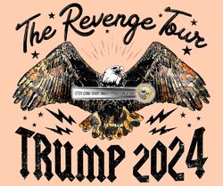 The Revenge Tour Trump 2024 PNG, Sublimation Design File, Digital Download, Retro, Eagle Leopard, Cheetah