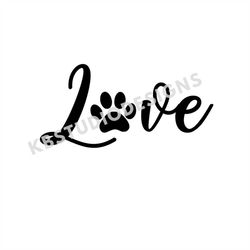 Love dogs SVG, PNG, jpg, dog svg, Cricut, Silhouette Cameo, Cut File image, Digital download