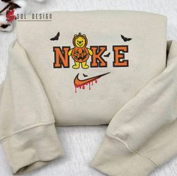 Nike Winnie Pooh Spooky SeasonEmbroidered Crewneck, Disney Halloween Embroidered Sweater, Halloween Hoodie, Unisex Shirt