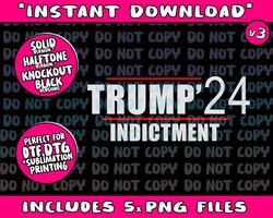 Donald TRUMP Indictment 2024 Png Bundle, Trending Png, Popular Printable