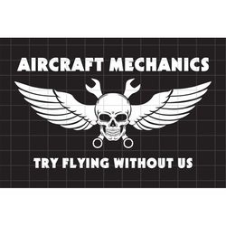 Aircraft mechanics SVG Cut file for Silhouette, Cricut