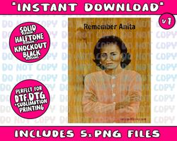 Remember Anita Stop Kavanaugh on the Court Anti-Trump PNG Bundle, Digital Download, Popular Printable