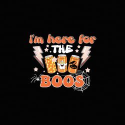 Im here for the boos PNG, here for the boos printable, halloween png, funny halloween png, im just here for the boos png