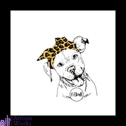 Cute Pitbull Dog Mom Leopard Plaid Svg, Mothers Day Svg, Mom Svg, Mother Svg, Dog Mom Svg, Dog Svg, Pitbull Svg, Dog Lov