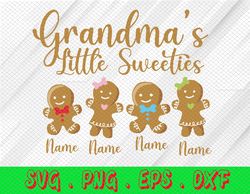 Grandma's Little Sweeties svg, Custom Gift for Grandma, Grandmother svg, Grandma Christmas Top, Grandparents svg, Svg, p