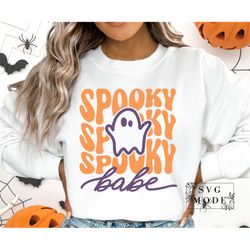 Spooky Babe SVG PNG ,Halloween Vibes Svg, Spooky Vibes Svg, Spooky Girl svg, Spooky Season Svg, Halloween Svg, Halloween