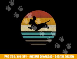 Dachshund Vintage Silhouette 60s 70s Retro grunge Dog Lover  png, sublimation copy