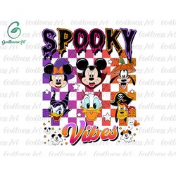 Halloween Svg, Mouse And Friends, Family Trip Svg, Trick Or Treat, Spooky Vibes Svg, Fall Svg, Svg Files For Cricut Subl