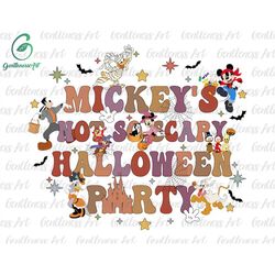 Halloween Party Svg, Mouse And Friend Svg, Trick Or Treat Svg, Boo Bash Svg, Spooky Vibes, Svg, Png Files For Cricut Sub