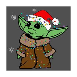 Christmas Baby Yoda Svg, Christmas Svg, Christmas Gift, Merry Christmas, Xmas Svg, Baby Yoda Svg, Yoda Svg, Christmas Yo