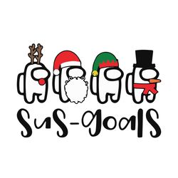 Sus Goals Among Us Svg, Christmas Svg, Xmas Svg, Christmas Gift, Merry Christmas, Among Us Svg, Christmas Among Us, Sus