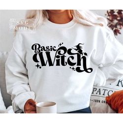 Basic Witch SVG PNG PDF, Halloween Mom Svg, Halloween Svg, Spooky Mama Svg, Witchy Vibes Svg, Funny Halloween Svg, Hallo