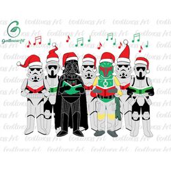 Singing In A Choir Christmas Svg, Xmas Svg, Holiday Season Svg, Christmas Character, Svg Png Files For Cricut Sublimatio