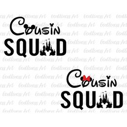 Bundle Cousin Squad Svg, Cousin Svg, Vacay Mode Svg, Magical Kingdom, Svg, Png Files For Cricut Sublimation