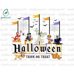 Halloween Masquerade Svg Png, Mouse And Friends Svg, Trick Or Treat, Spooky Vibes, Boo Svg, Fall Svg, Holiday Season