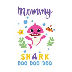 Mommy Shark Doo Doo Doo Svg, Family Svg, Mommy Shark Svg, Baby Shark Svg, Mommy Svg, Mom Svg, Shark Family Svg, Kid Song