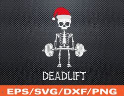 Deadlift Skeleton Gym Christmas, Bodybuilding Fitness Workout Svg, Gym Bodybuilding Svg, Trick or Treat Svg, Gift for Gy