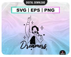 BTS Jungkook Dreamers Svg ,Kpop Star PNG , BTS army printable decal , Vector files for Cricut