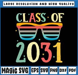 Class of 2031 Svg, First Day of Back to School Svg, Class of 2031 SVG Cricut Cut File, Svg files for Cricut
