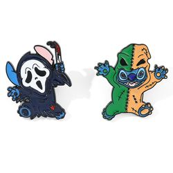 Disney Brooch Stitch Collection Enamel Pin Cartoon Lilo & Stitch Lapel Pins for Backpack Jewelry Accessories