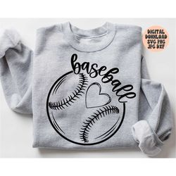 Baseball Svg Png Jpg Dxf, Baseball Mom Svg, Baseball Cut File, Baseball Shirt Design, Game Day, Mom Life, Silhouette, Cr
