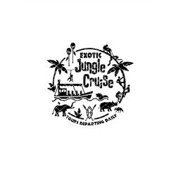 Exotic Cruise, Jungle, SVG, DIY tshirt design. svg-png-dxf-pdf