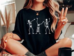 Dancing Skeleton Shirt, Vintage Halloween Tee, Halloween Sweatshirt