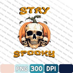 Retro Halloween Png, Halloween Skeleton Png, Stay Spooky Png, Dancing Skeleton Png, Trendy Halloween Design,Spooky
