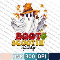 Boot Scootin, Halloween Png, Spooky Png, Western Halloween Png, Western Ghost Png, Cowboy Halloween Png, Sublimation Png