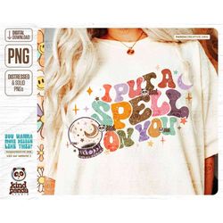 I put a spell on you PNG / Witch vibes sublimation, Crystal ball, Halloween png / Halloween shirt png, Hocus pocus png,