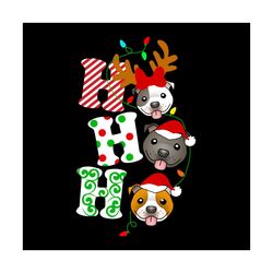 Ho Ho Ho Christmas Svg, Christmas Svg, Santa Hat Svg, Merry Christmas Svg, Dogs Svg, Santa Claus Svg, Reindeer Svg, Chri
