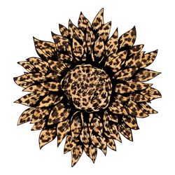 Leopard Sunflower Svg, Flower Svg, Leopard Svg, Sunflower Svg, Birthday Gift Svg, Gift For Girl Svg, Flower Lovers Svg,