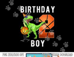 Kids 2nd Birthday Shirt For Boy Basketball 2 Years Old Kid Gift T-Shirt copy