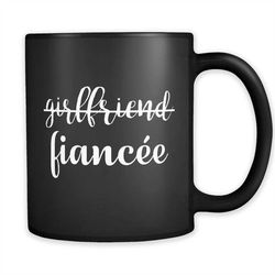 Promoted to Fiancee Mug, Funny Fiancee Gift, Gift for Fiancee, Engagement Gift, Engagement Mug, Engagement Announcement,