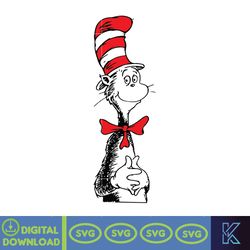 Dr.Suess Svg, Dxf, Png, Dr.Suess book Png, Dr. Suess Png, Sublimation, Cat in the Hat cricut, Instant Download (43)