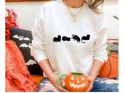 Black Cat Sweatshirt, Halloween Cat Shirt, Black Cat Shirt, Fall Sweater