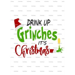Drink Up Svg, Adult Christmas Shirt design, Xmas svg, Christmas Party, Gift bag, Decal,  - svg, dxf, png, pdf