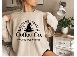 Witches Brew Coffee Co Sweatshirt, Fall Sweatshirt, Halloween Sweater