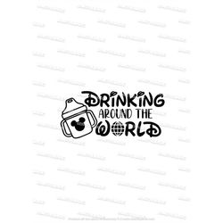 Drinking Around The World, SVG, sippy cup, baby, matching family design, G-rated!, Funny, Humor design