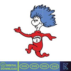 Dr.Suess Svg, Dxf, Png, Dr.Suess book Png, Dr. Suess Png, Sublimation, Cat in the Hat cricut, Instant Download (76)