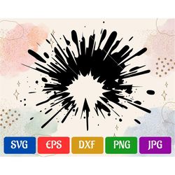 Explosion | svg - eps - dxf - png - jpg | High-Quality Vector | Cricut Explore | Silhouette Cameo