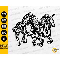 Horse Racing SVG | Derby SVG | Horse Race Vinyl Stencil Drawing Illustration | Cricut Cutting File Silhouette Clipart Di