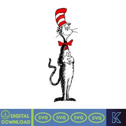 Dr.Suess Svg, Dxf, Png, Dr.Suess book Png, Dr. Suess Png, Sublimation, Cat in the Hat cricut, Instant Download (126)
