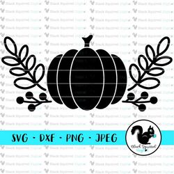 Pumpkin SVG, Rustic Neutral Fall Home Decor, Autumn Farmhouse Clipart, Harvest Sign Print and Cut File, Stencil, Silhoue